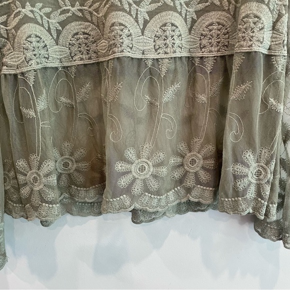 Sundance Long Sleeve Sheer Lace Top - Picture 12 of 12